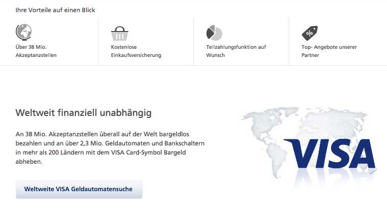 Die Vorteile der Postbank VISA