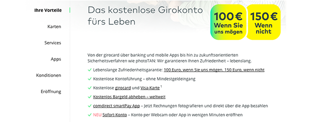 Girokonto Comdirect