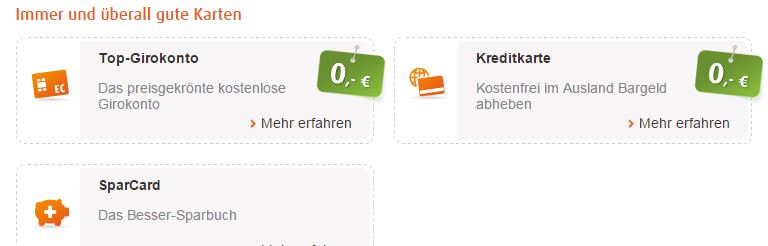 Weitere Angebote bei der norisbank