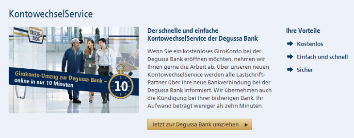 degussa bank konto wechselservice