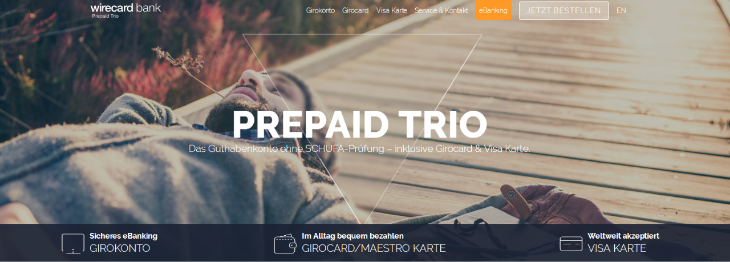 Das Prepaid Trio inkl Kreditkarte
