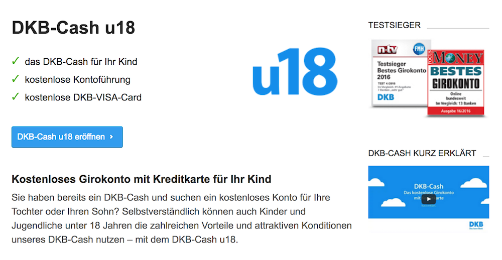DKB Girokonto für junge Leute