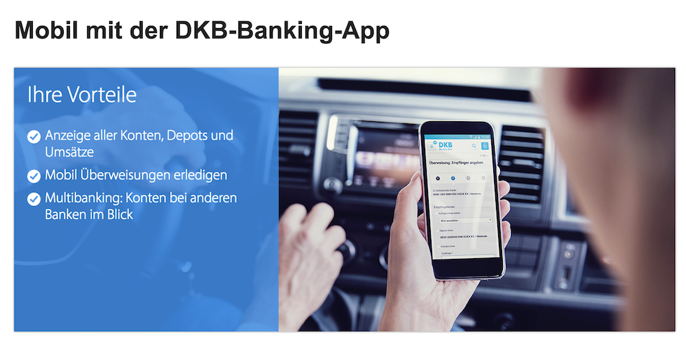 Flexible Kontoverwaltung per DKB App 