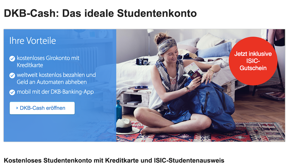 DKB-Cash Girokonto Studenten