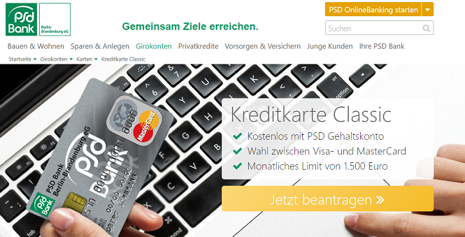 PSD Bank Berlin-Brandenburg Kreditkarte