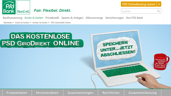 PSD Bank GiroDirekt Online Konto