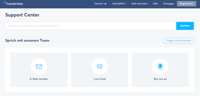 TransferWise Support