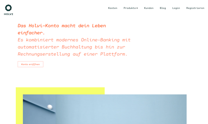 Holvi Webseite