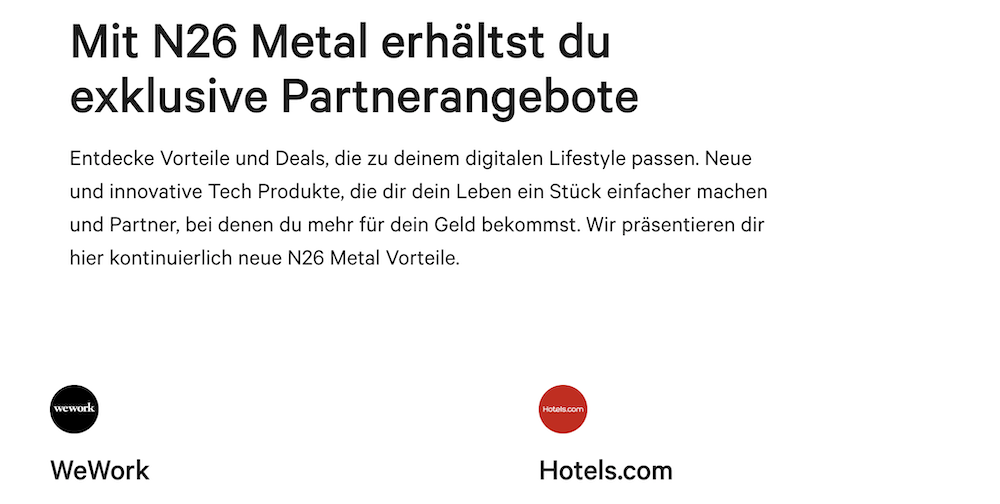 N26 Partnerangebote