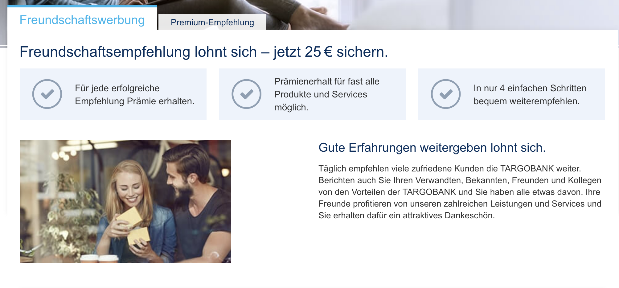 TARGOBANK Freundschaftswerbung